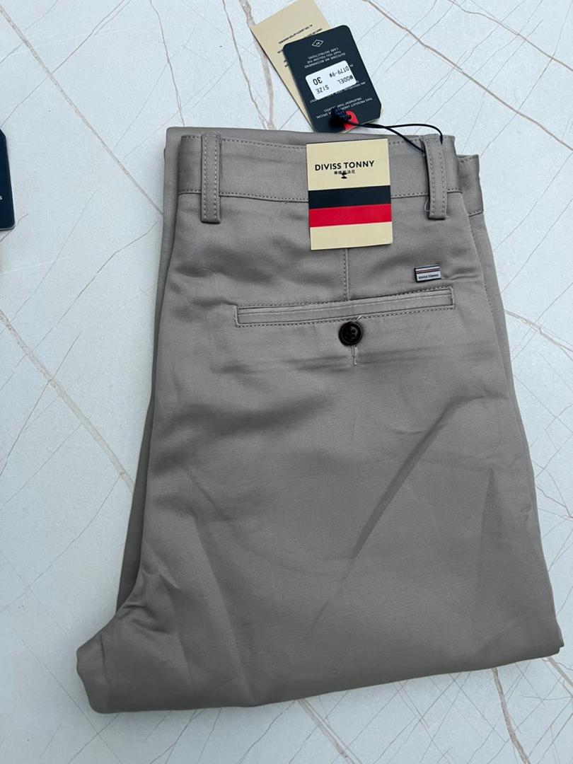 Men’s Original Denim Khaki Trousers | Smart Casual & Office Wear | Tryahu Ghana